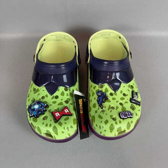 Crocs Cell Dragon Ball Z Classic Clog Mens 9 Green Purple W11 211205-90H New NIB - Picture 5 of 9